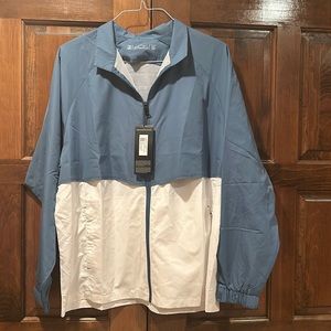 Sun Mountain Golf Wind Wear Weather Shield Stellar/White Jacket Men's Size L